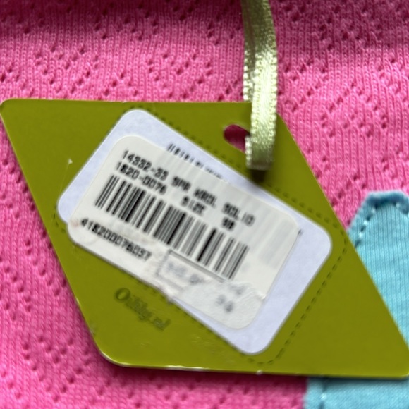 Oilily NWT pink pointelle short sleeved shirt with bunny detail size 98 (3-4) - Picture 11 of 11